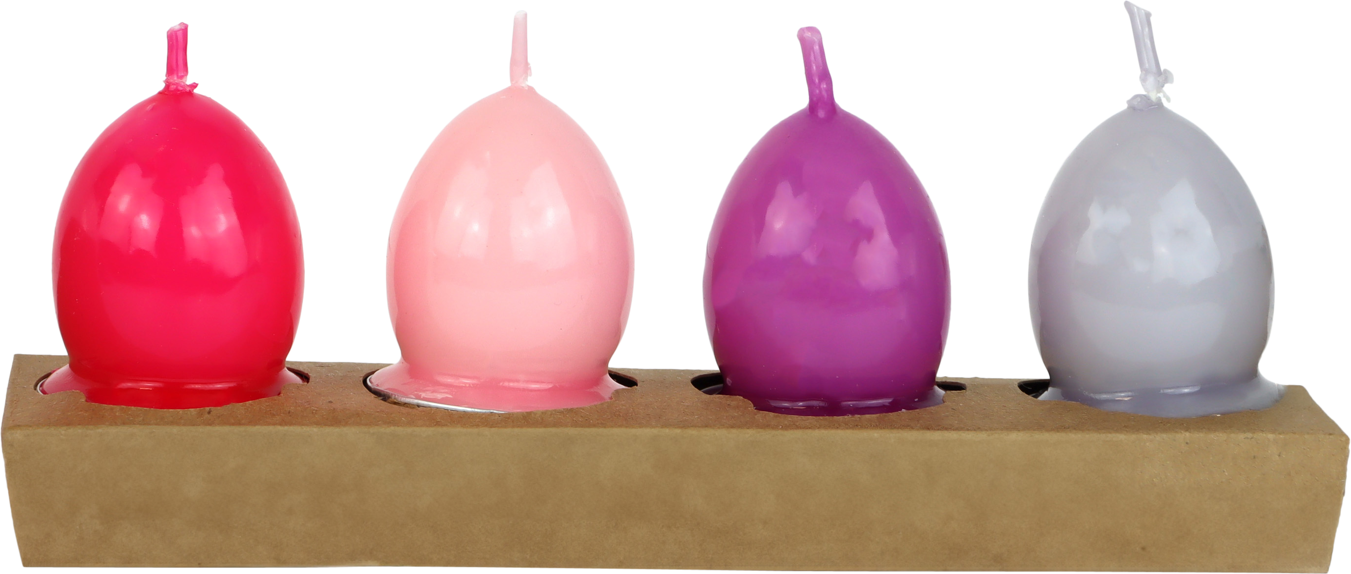 1269 TEELICHTER GLOSSY GLOW  S/4