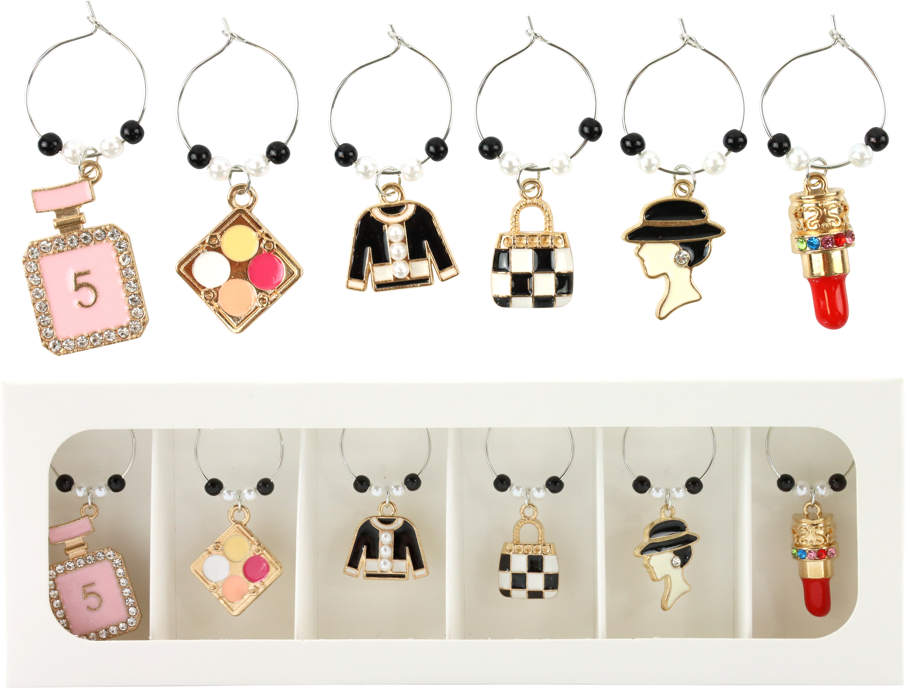 1561 GLASMARKER LIP&LUSH  S/6