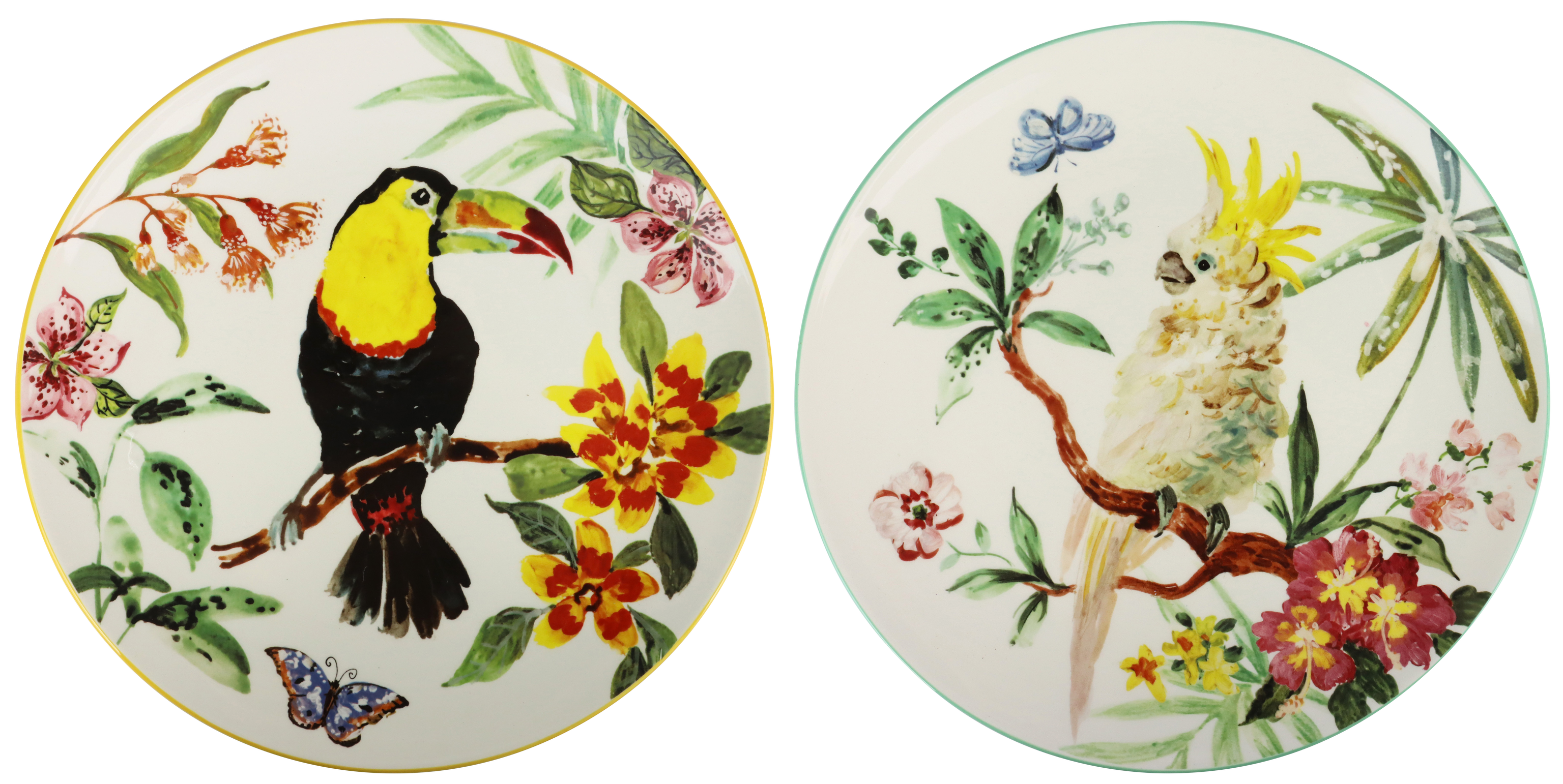 1636 PLATTEN PARADISE BIRDS  S/2