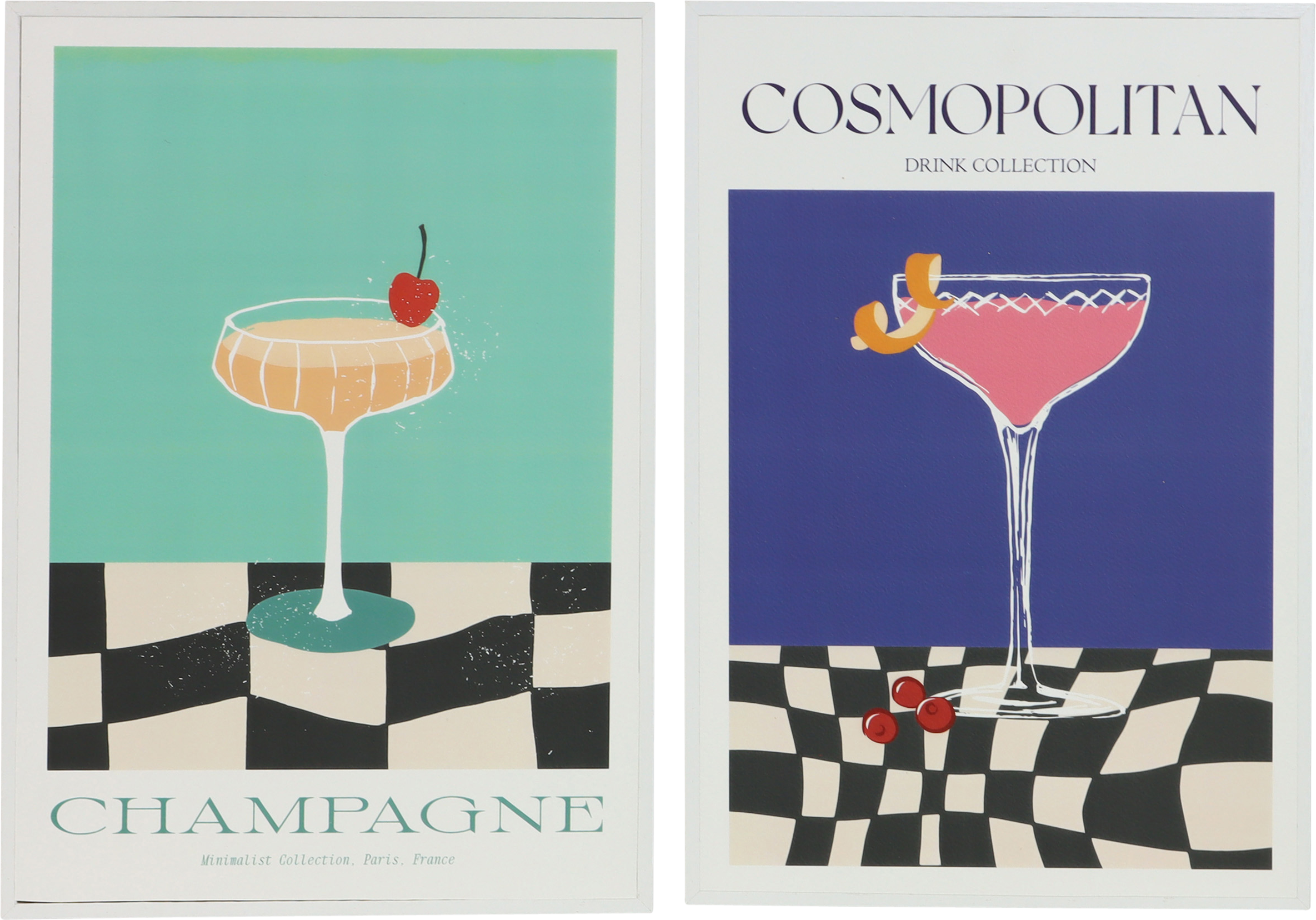 1642 WANDBILDER HAPPY HOUR  S/2