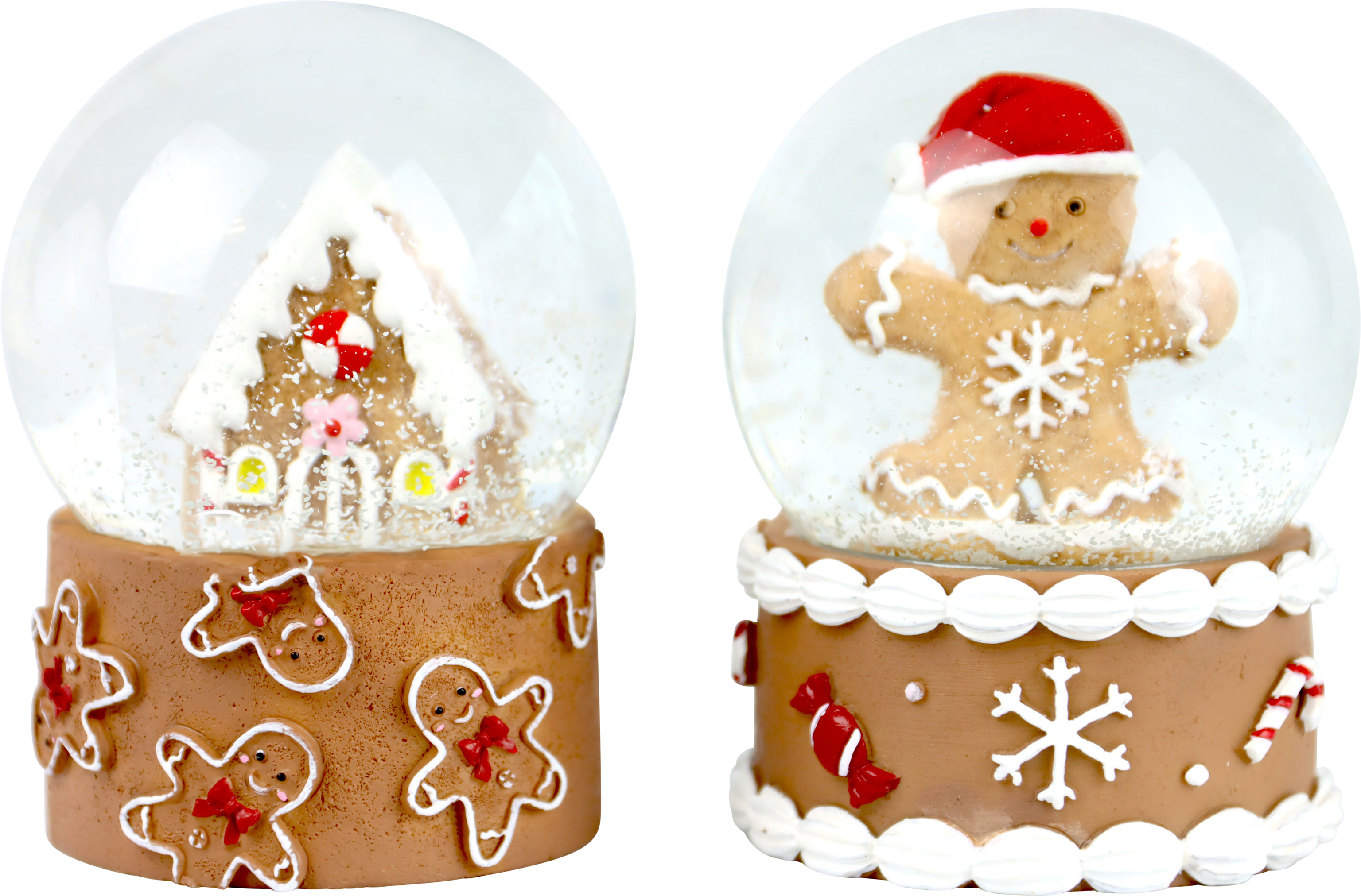 1849 SCHNEEKUGELN COOKIE GLOBES  S/2