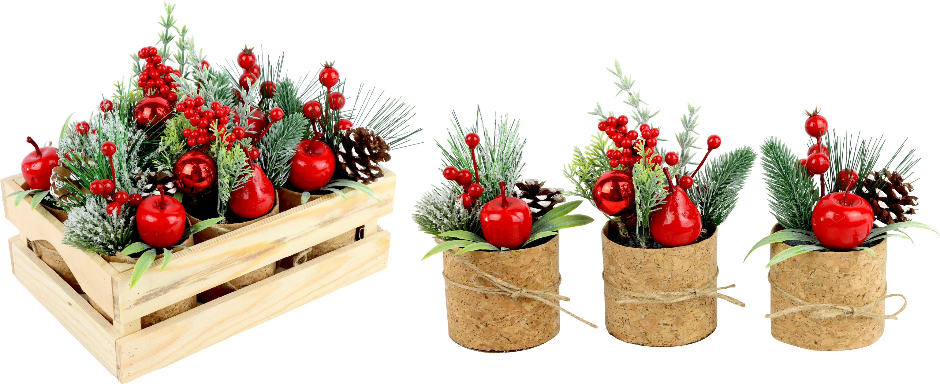 1862 BOUQUETS IN KISTE CHRISTMAS  S/6