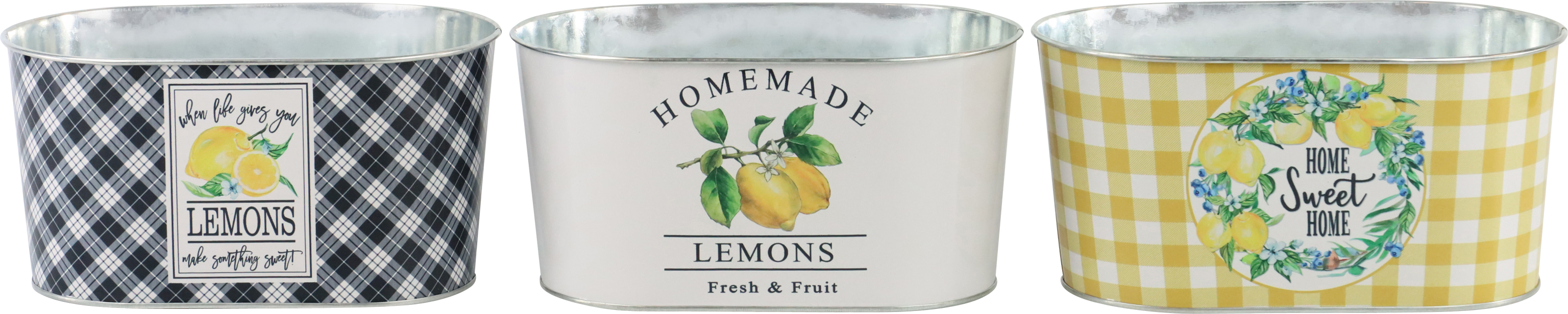 2162 JARDINIEREN SWEET LEMON  S/3