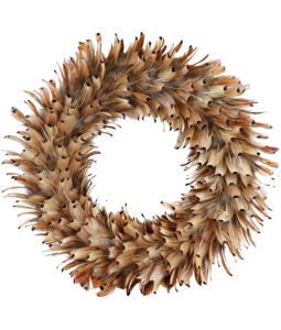 2359 FEATHER WREATH NATURAL