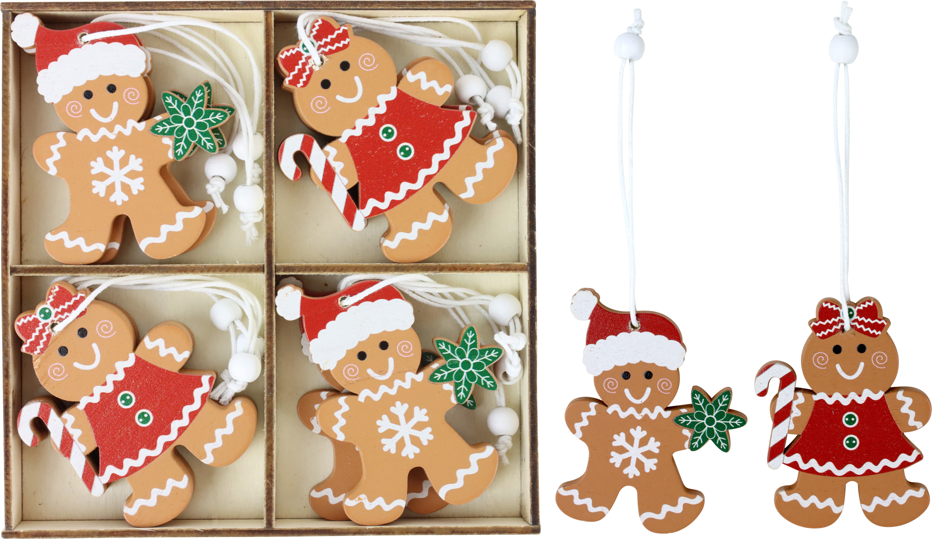 2745 HOLZBOX GINGERBREAD MAN  S/12