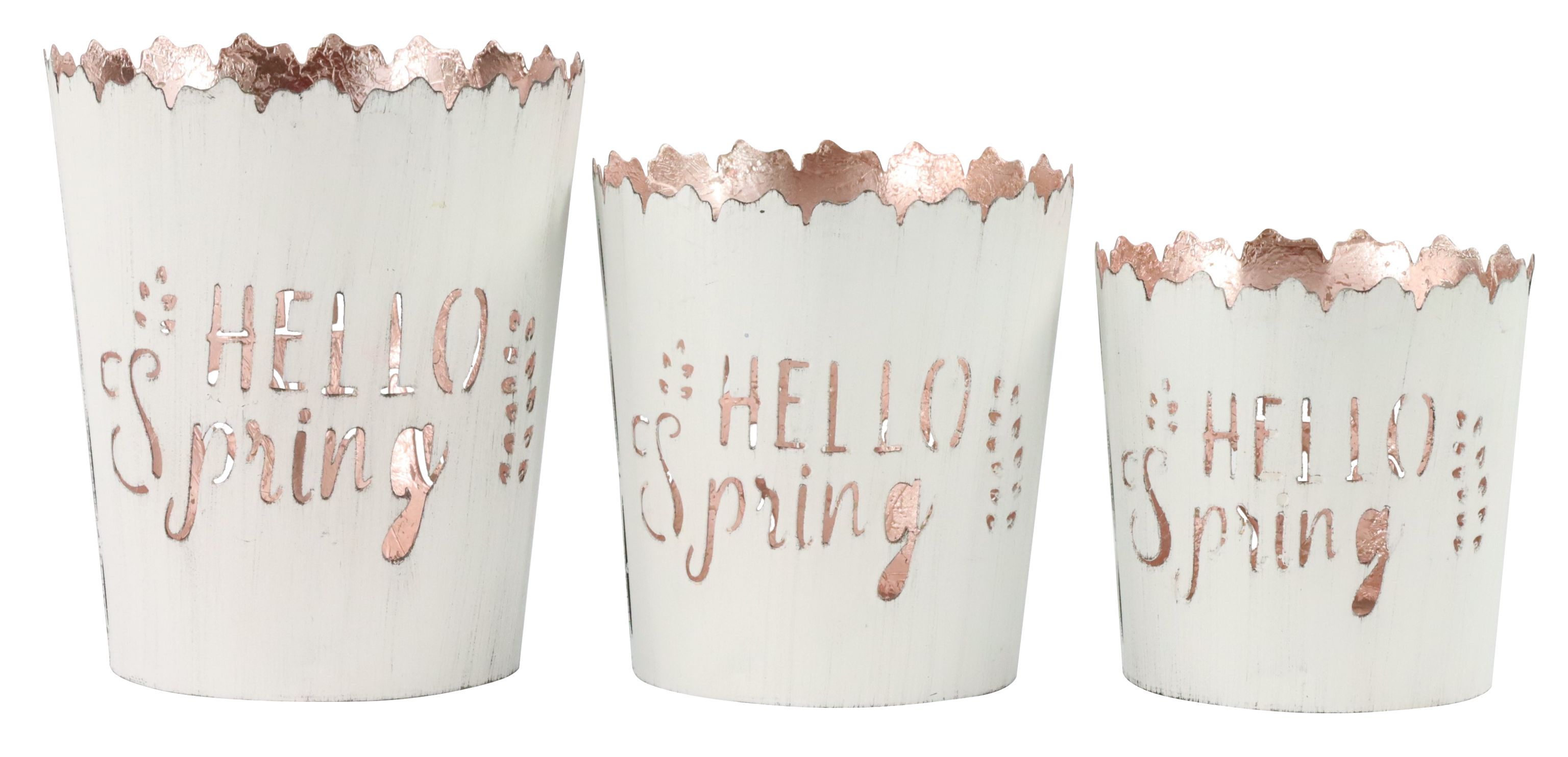2809 WINDLICHTER HELLO SPRING  S/3