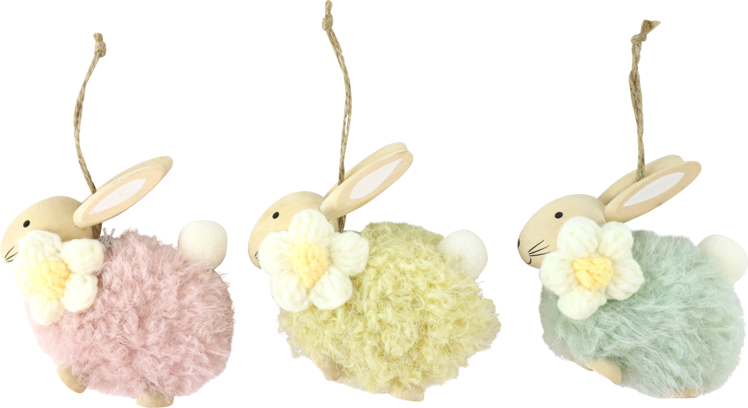2845 HASENHÄNGER PASTEL BUNNY  S/3