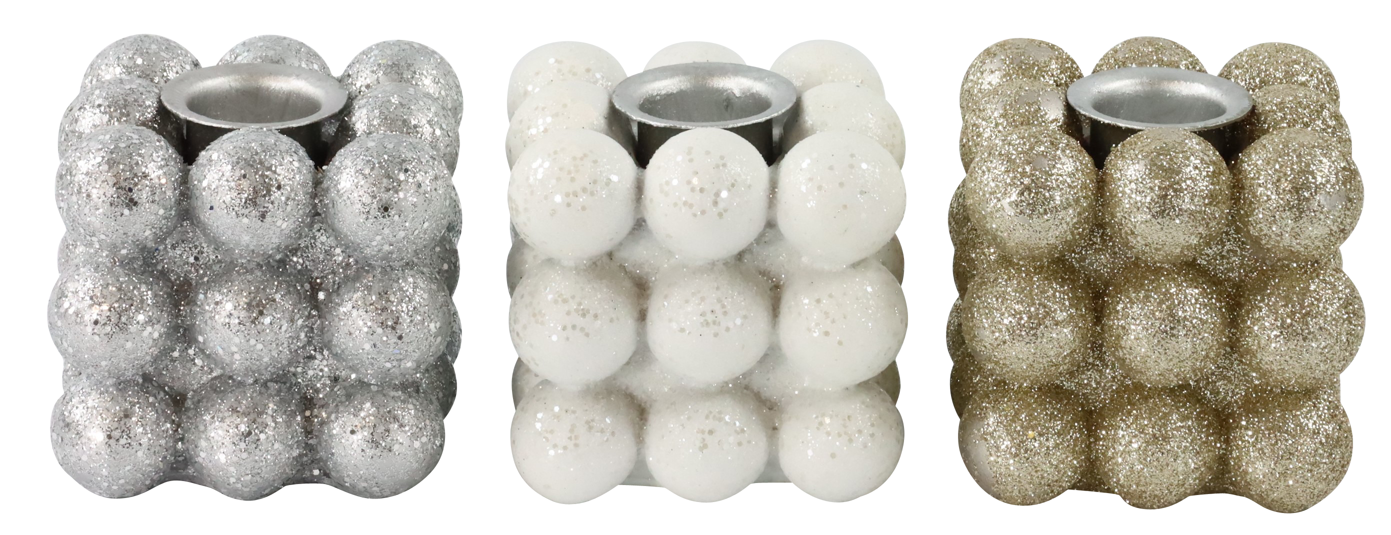 2848 LEUCHTER CUBE  S/3