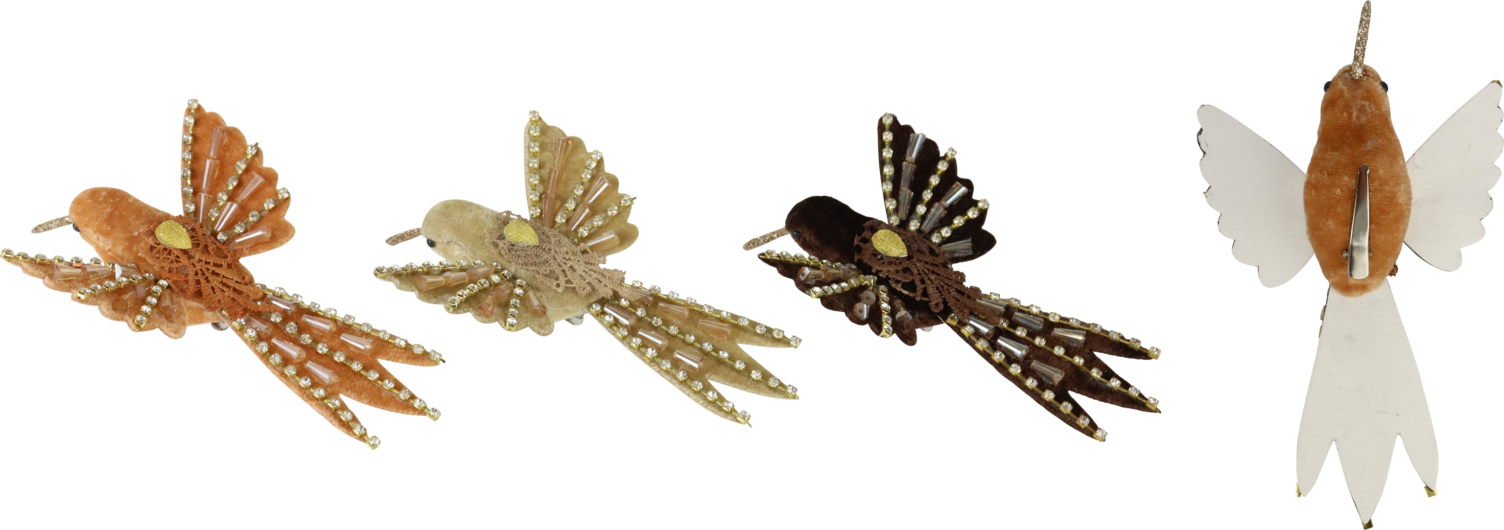 3756 ZIERVÖGEL SPARKLE WINGS  S/3