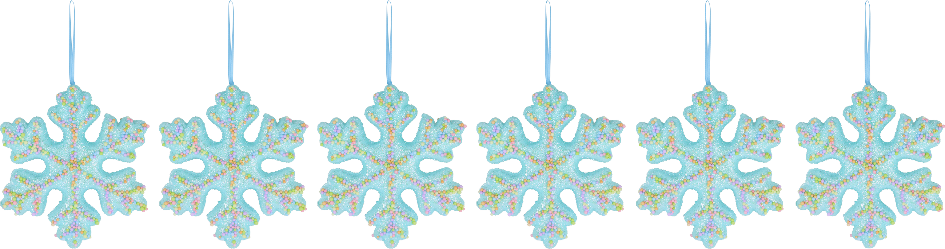 4325 SNOWFLAKE JOLLY XMAS  S/6