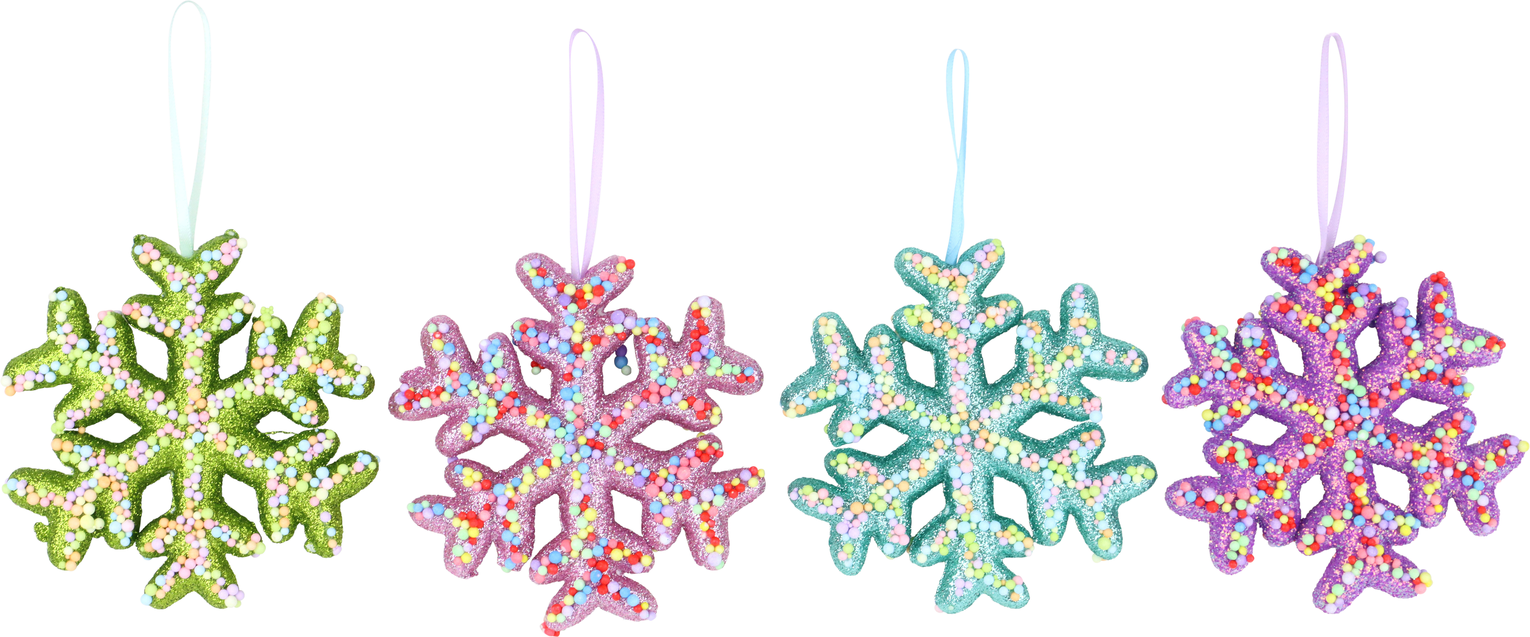 4376 SNOWFLAKES JOLLY XMAS  S/4