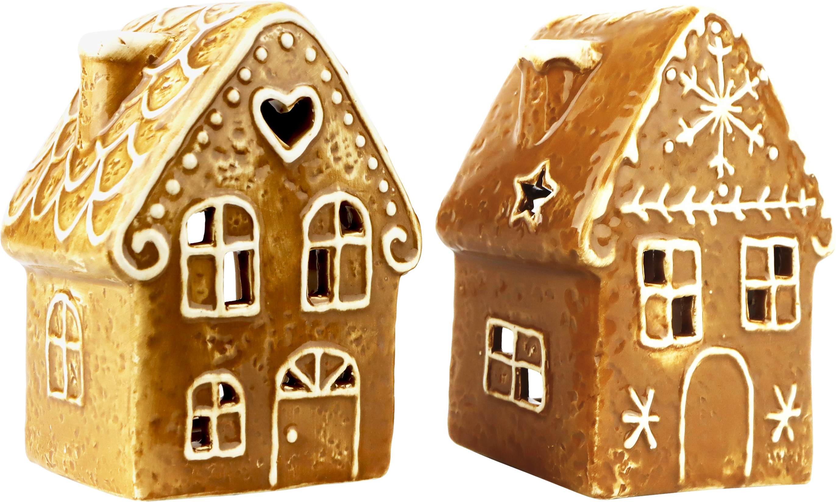 4799 TEELICHTHÄUSER GINGER JOY  S/2