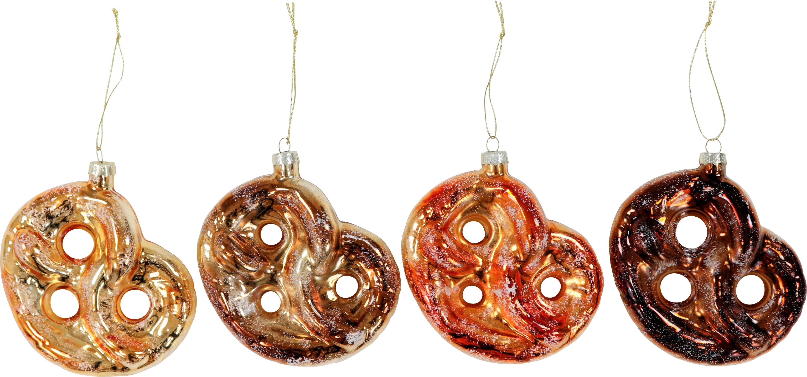 4952 GLASSCHMUCK BREZEL  S/4