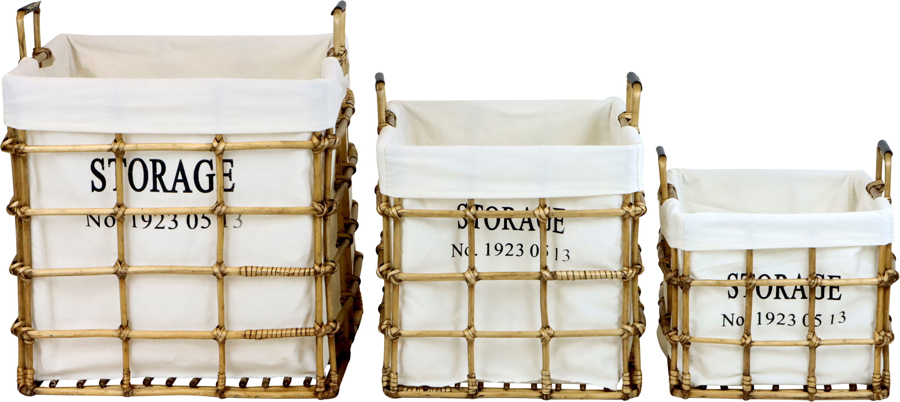 5215 RATTANKÖRBE HAMPTONS  S/3