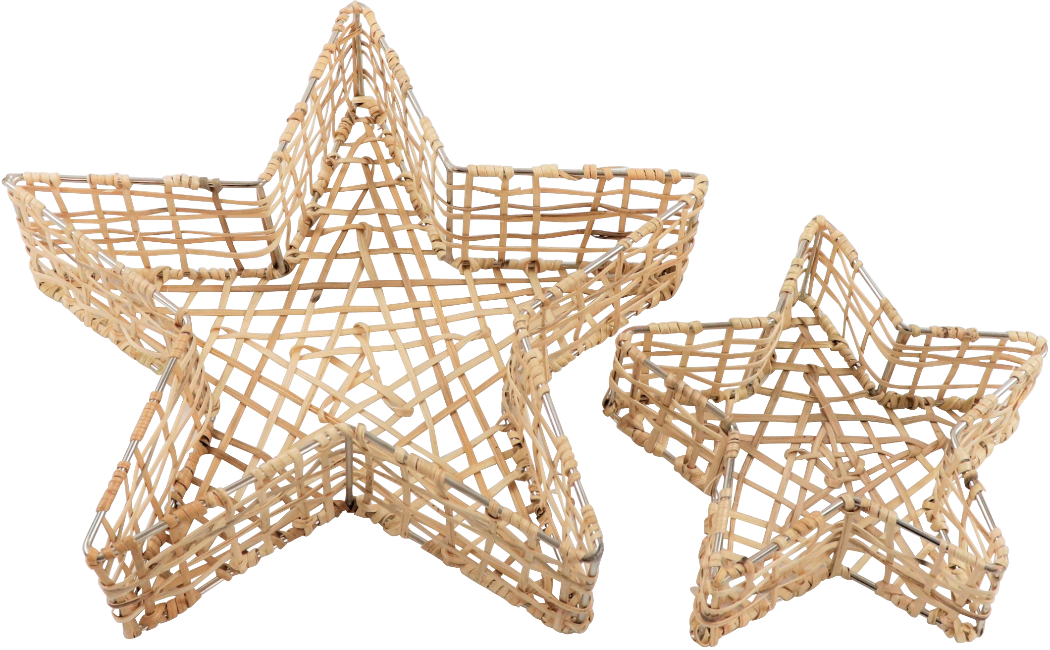 5306 RATTANSCHALEN STERN  S/2