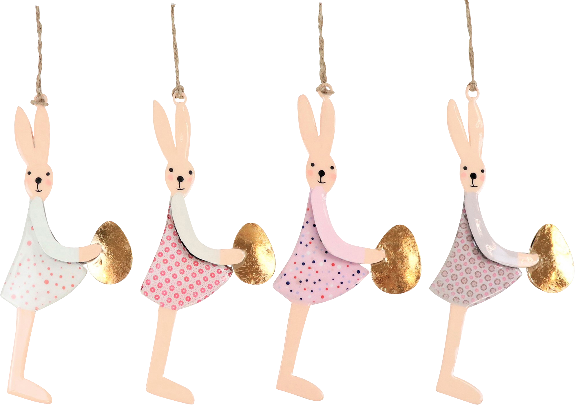 5840 ZIERHÄNGER RABBITS  S/4