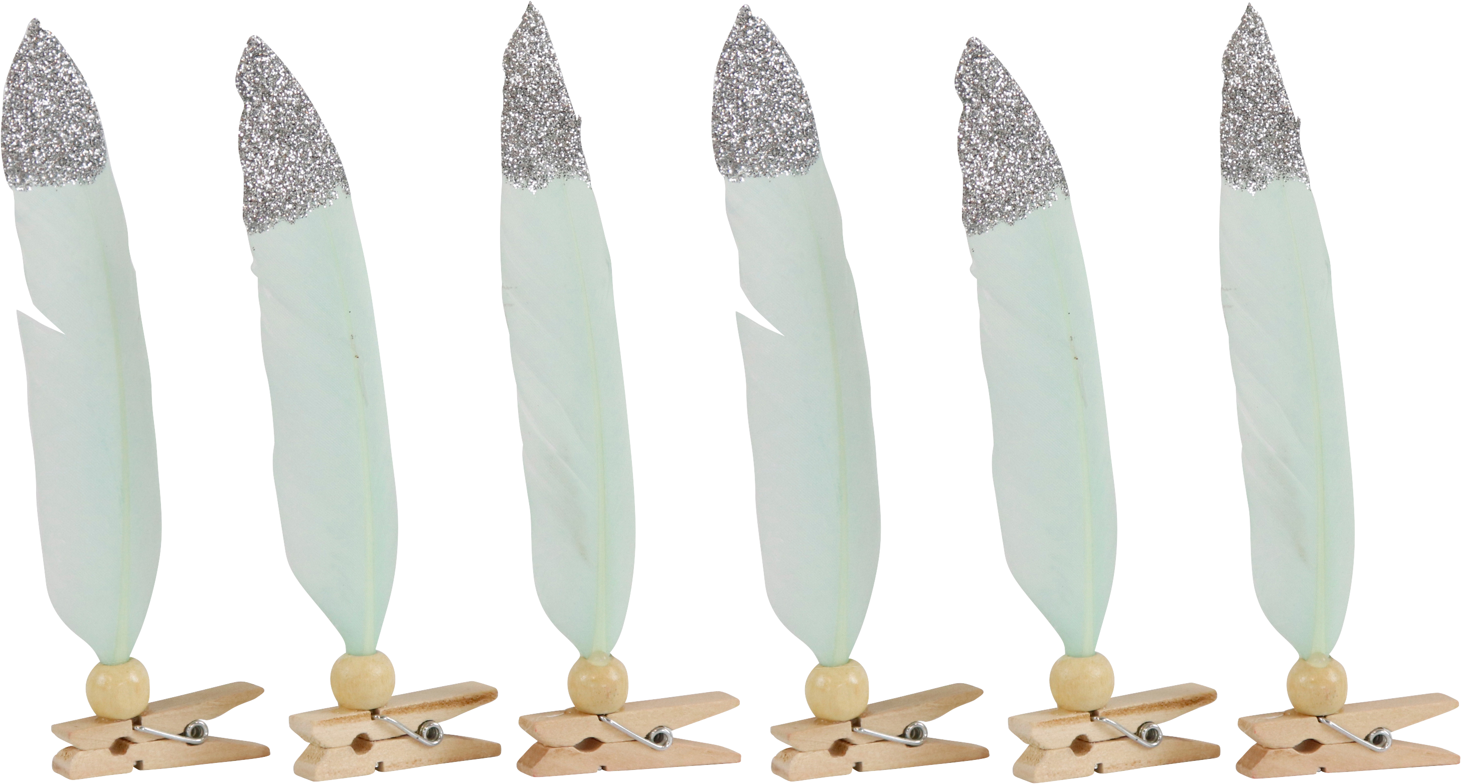 5967 FEDERKLAMMERN MINT  S/6