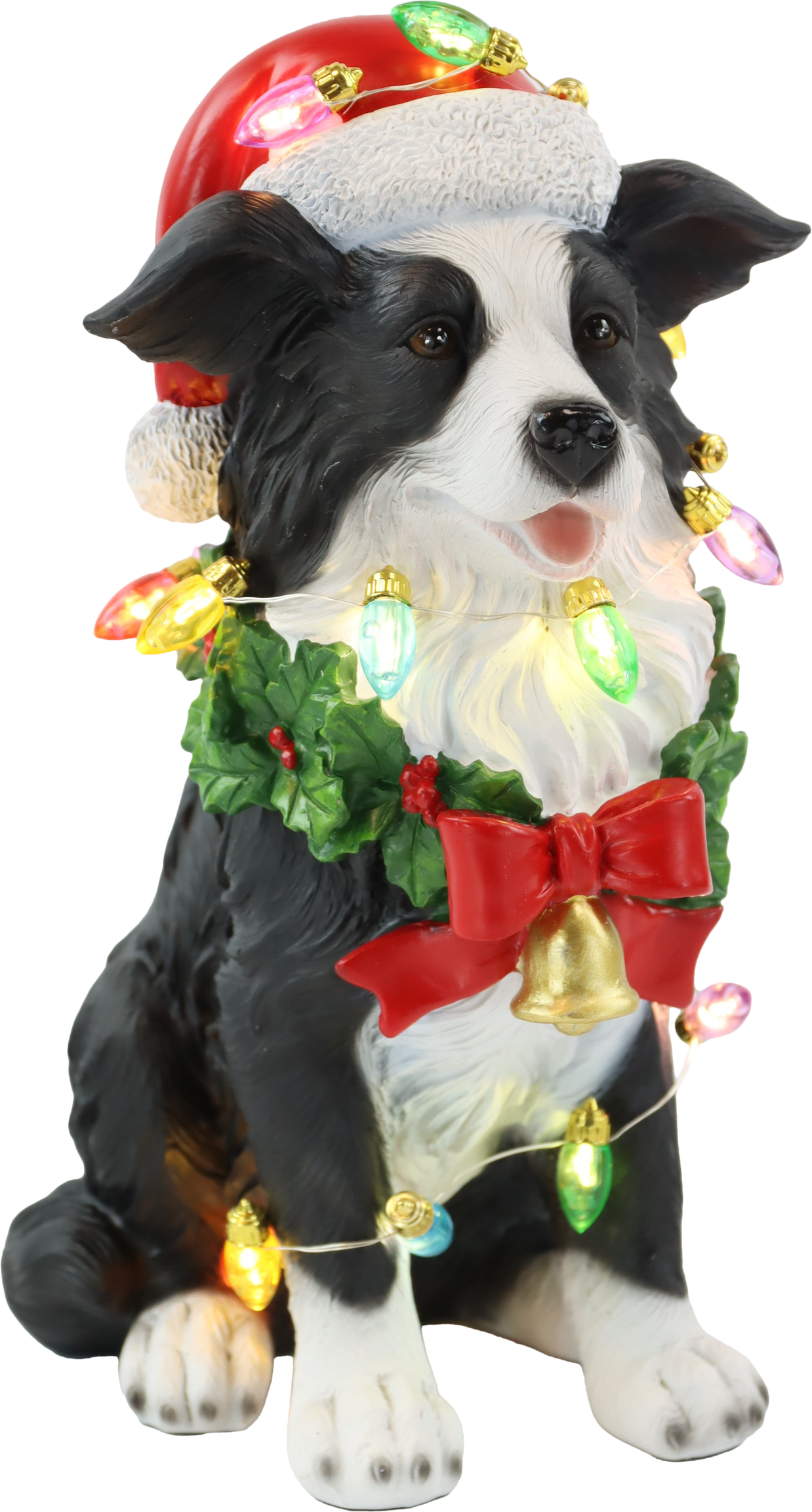 6083 LED-LEUCHTHUND SANTA DOG