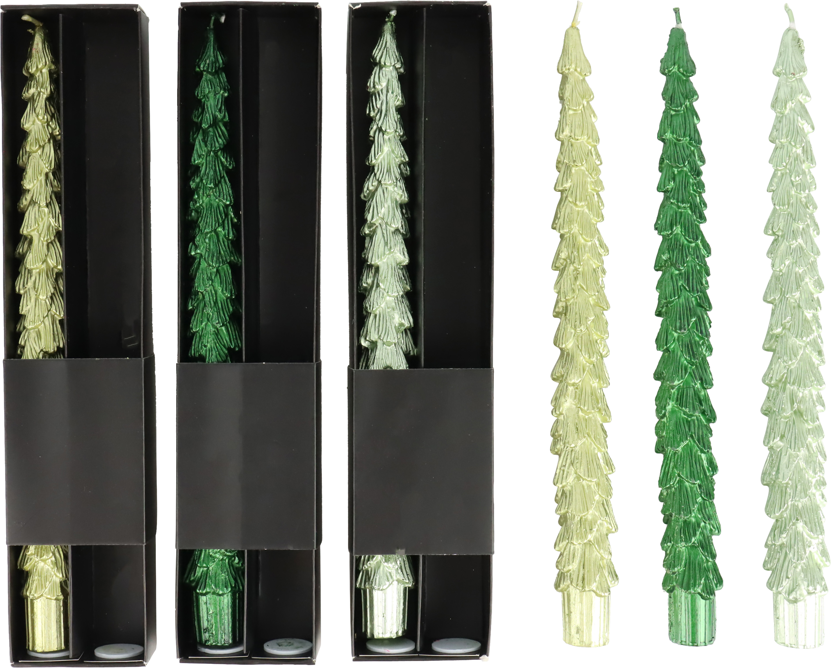 6149 STABKERZEN FOREST FLAME  S/6