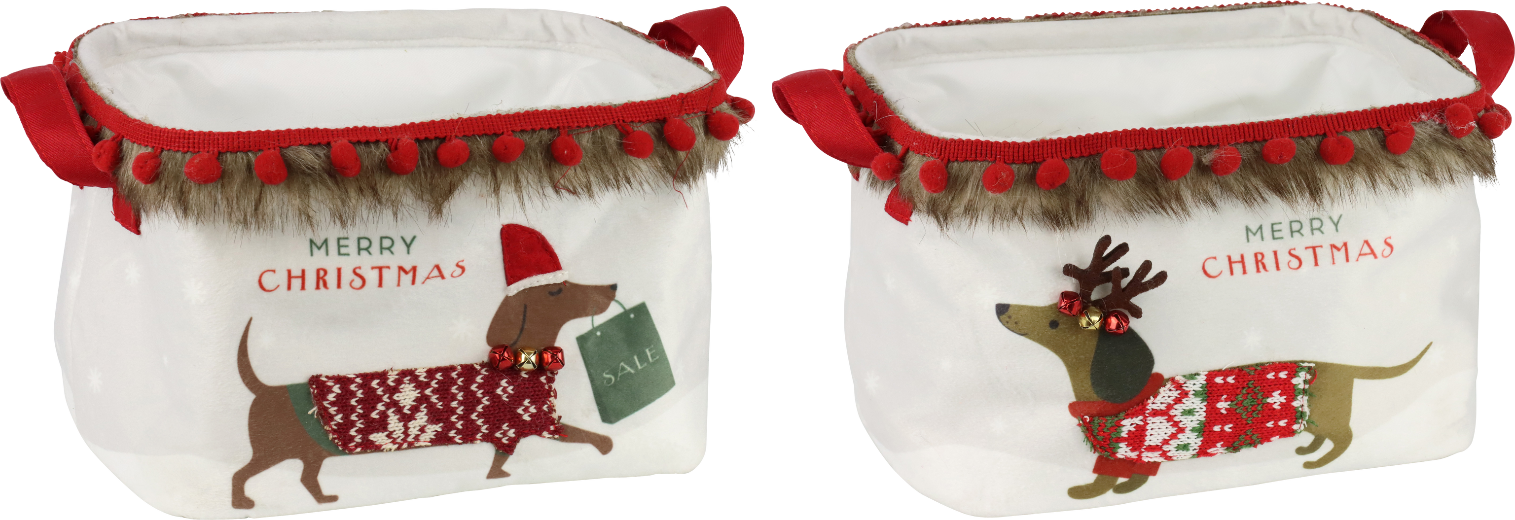 6198 STORAGEKÖRBE MERRY CHRISTMAS  S/2