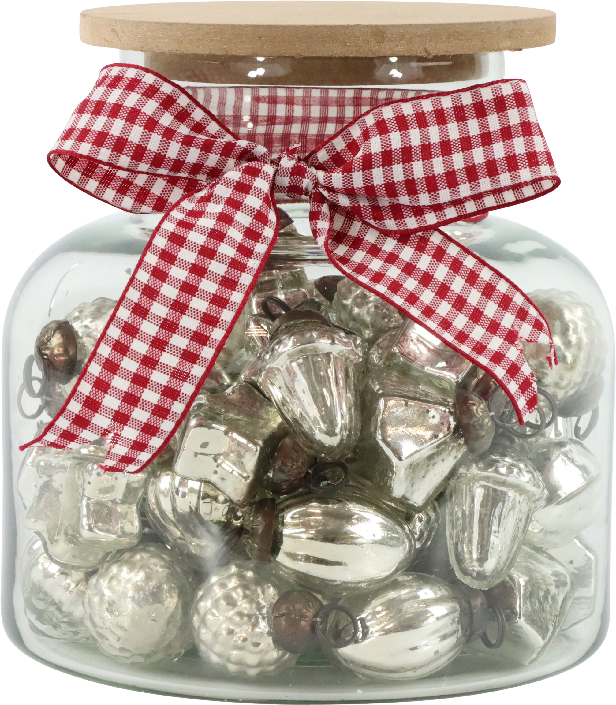 7265 XMAS-KUGELN IM GLAS SILBER  S/61