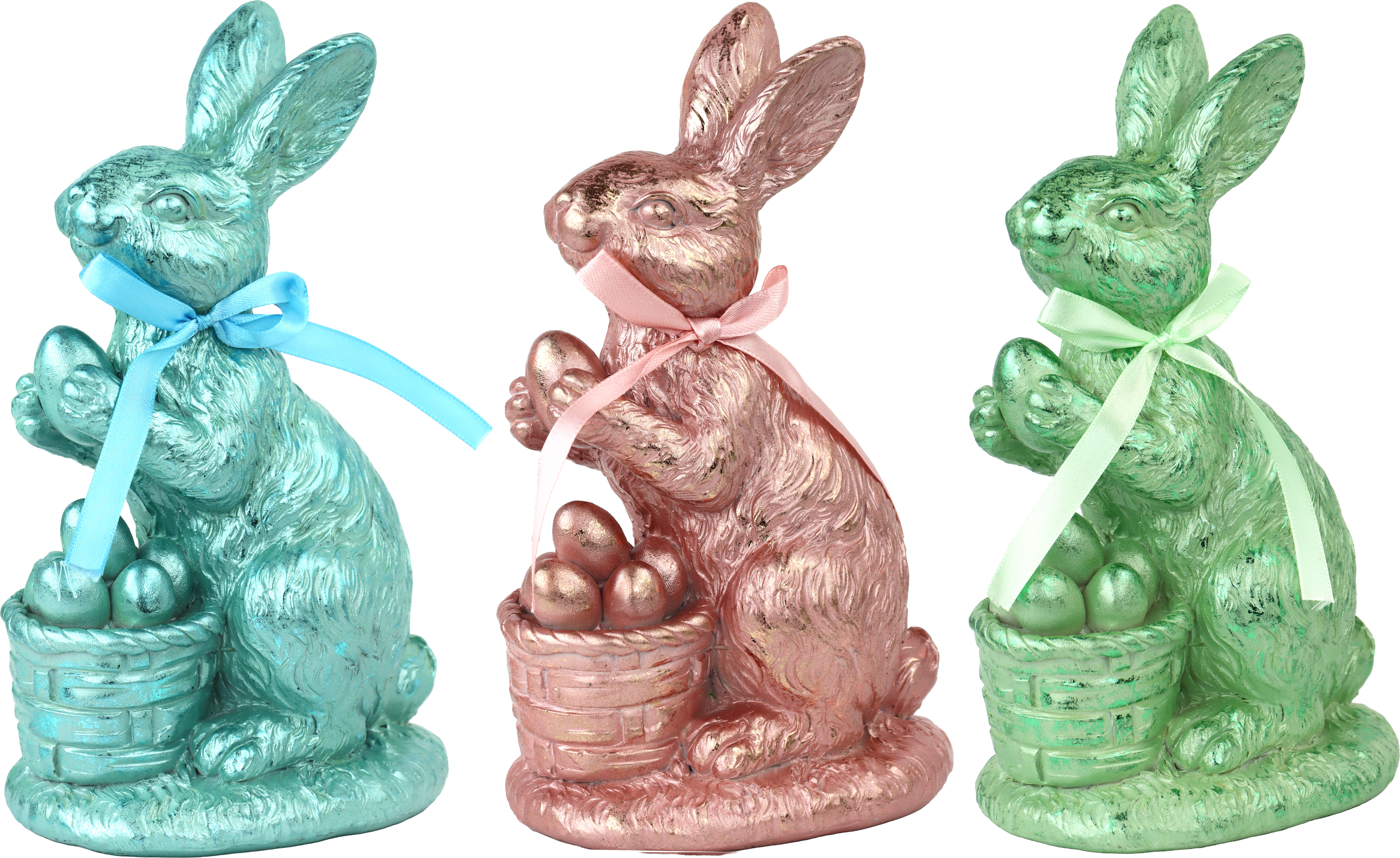 7302 HASENTRIO MELLOW BUNNIES  S/3