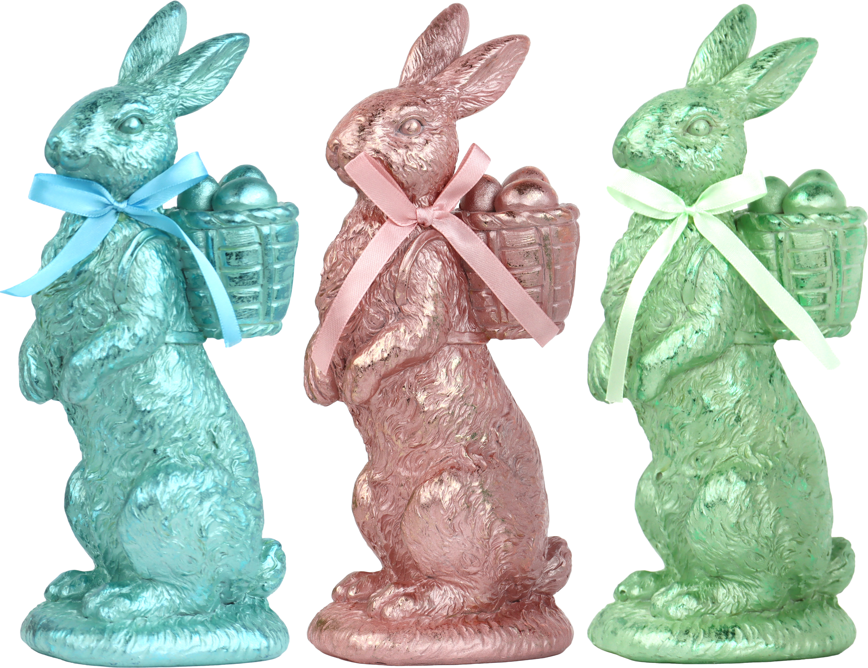 7329 HASENTRIO MELLOW BUNNIES  S/3