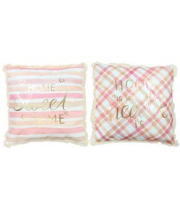 7444 CUSHION COVERS SWEET HOME  S/2