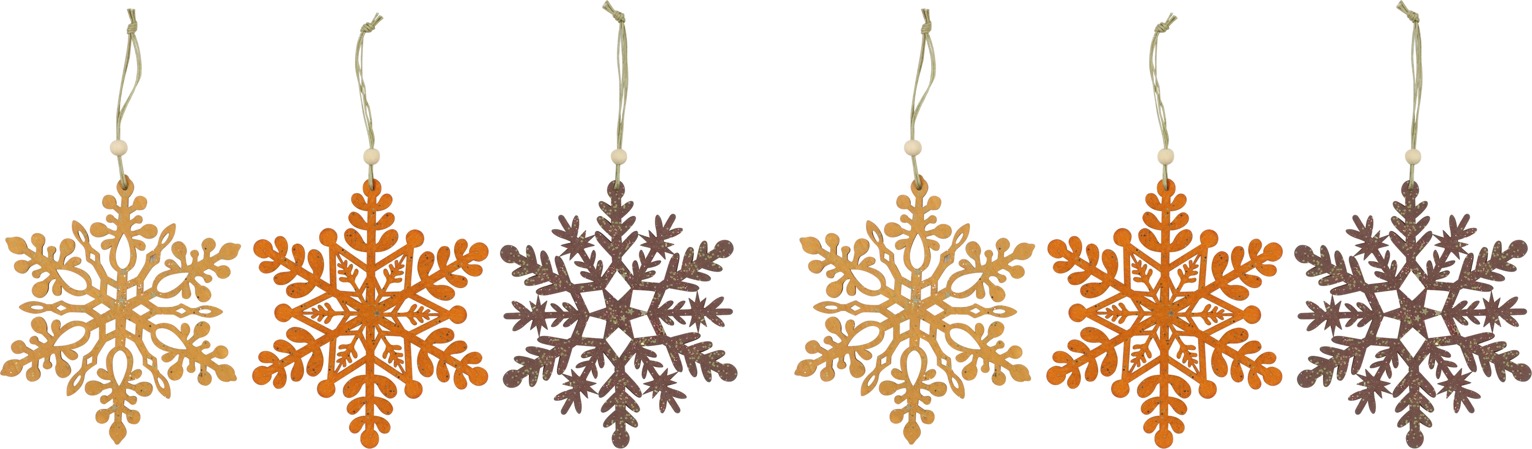 7801 HOLZKRISTALLE NATURAL WOODS  S/6