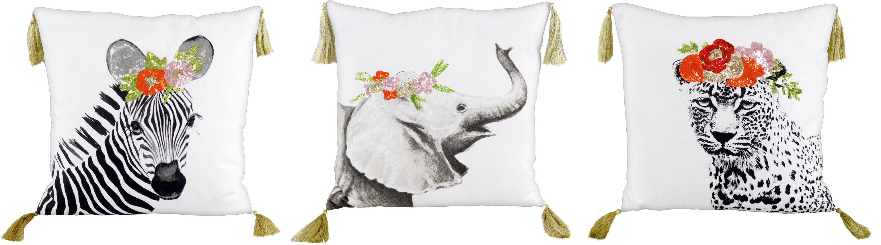 7873 KISSENHÜLLEN SAFARI 45X45 S/3