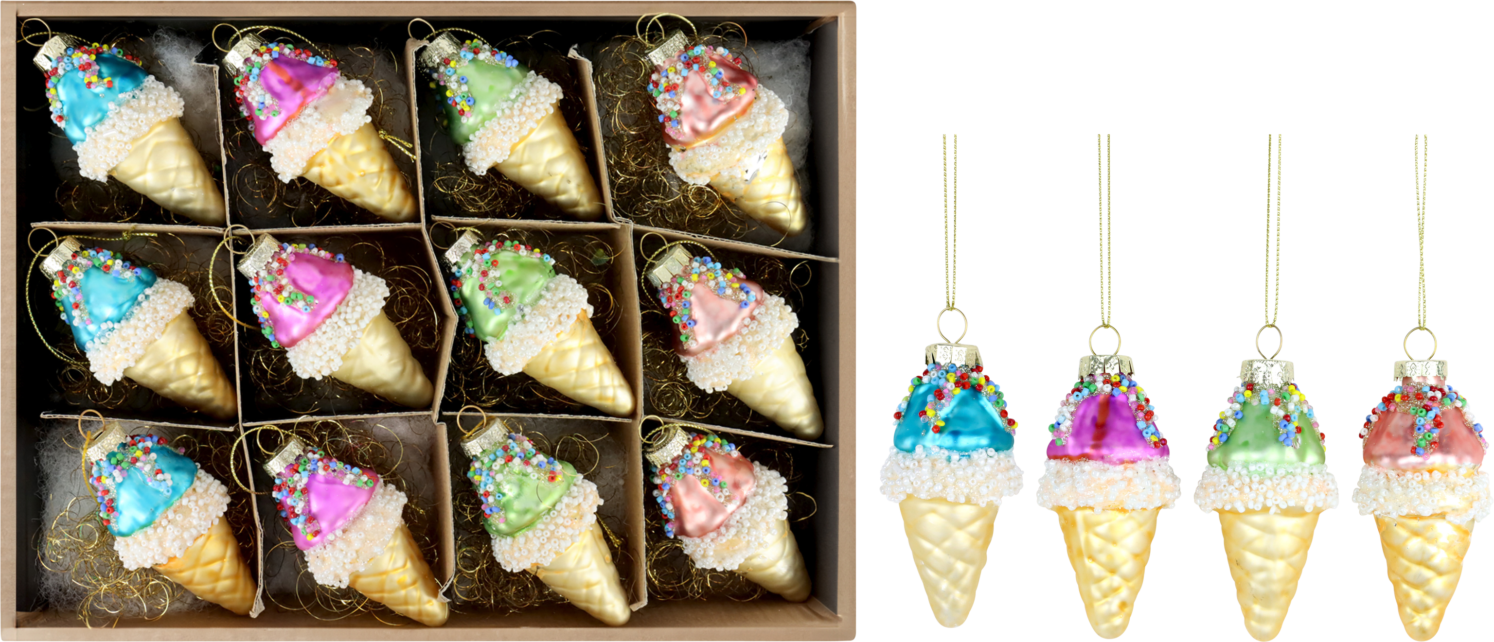 7874 GLASSCHMUCK IM DISPLAY SUNDAE  S/12