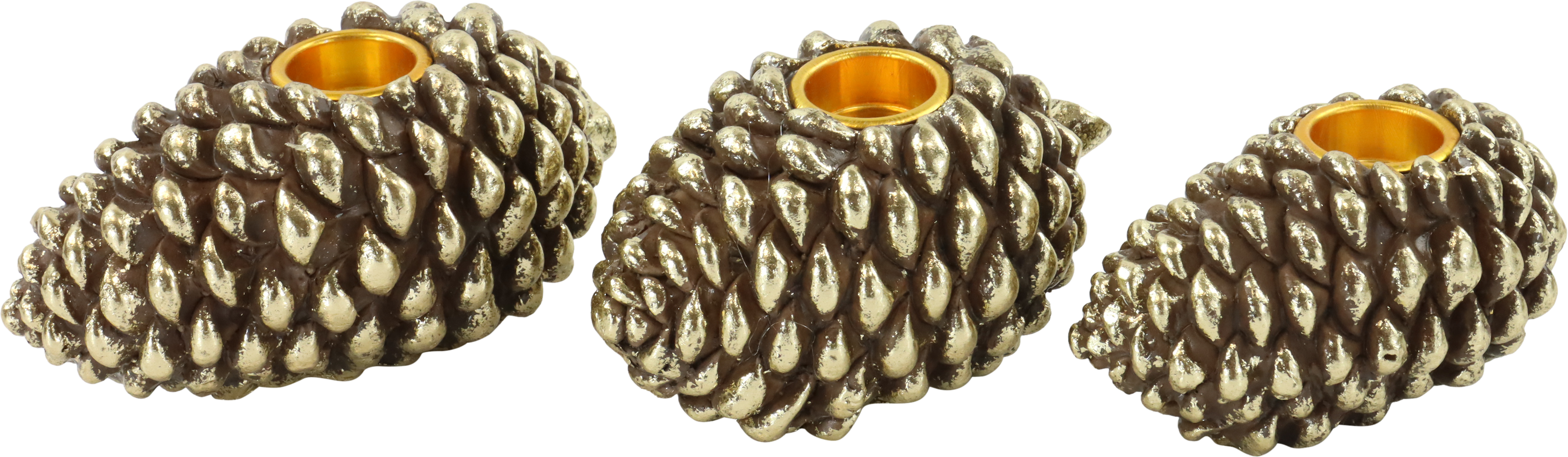 8050 KERZENLEUCHTER COZY CONES  S/3