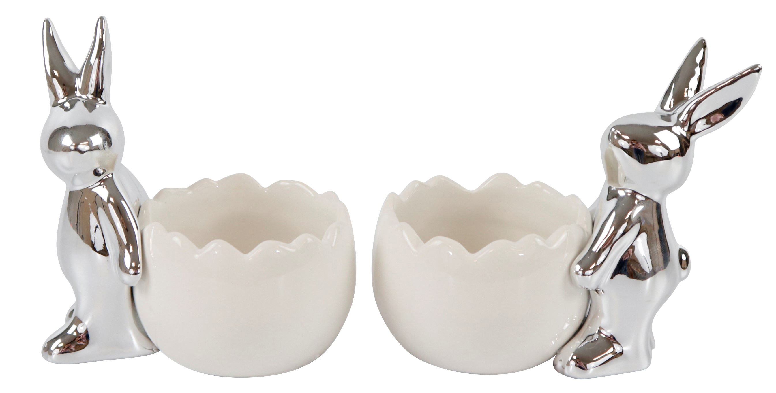 8308 EIERSTÄNDER SILBERGLANZ  S/2