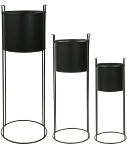 8451 PLANT POT WITH STAND DESSAU  S/3