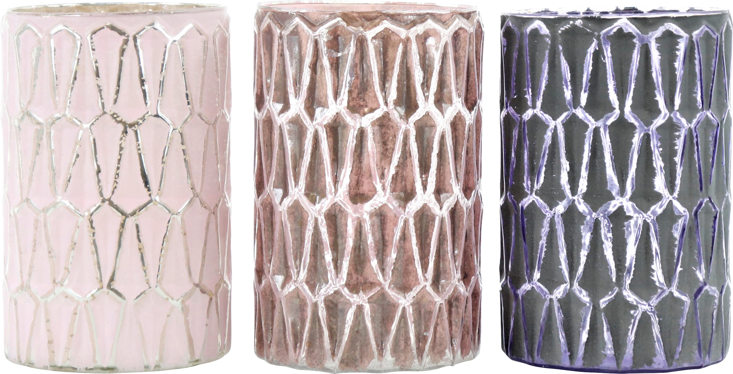 8849 WINDLICHTER/VASEN VIOLA  S/3