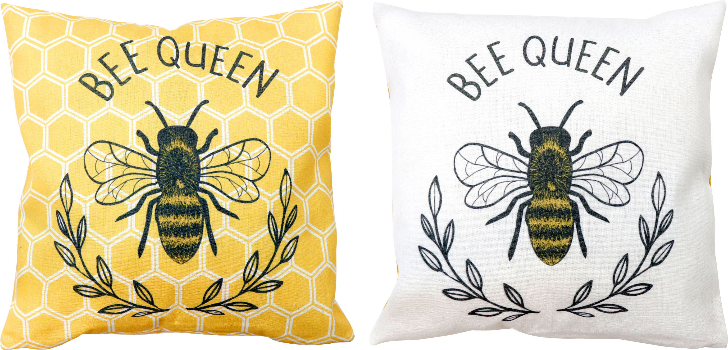 8923 KISSENHÜLLEN BEE QUEEN 40X40 S/2