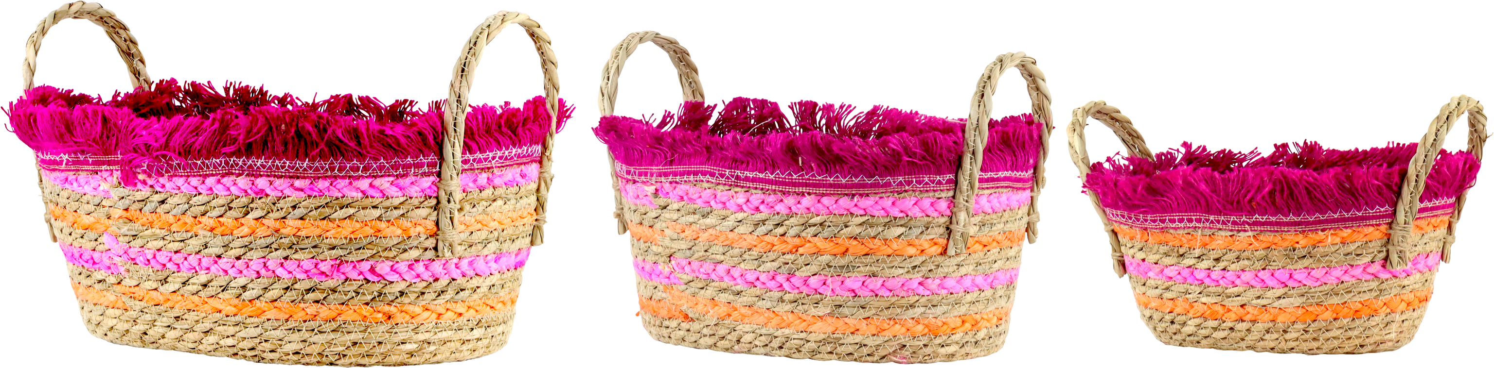 9122 OVALKÖRBE ZAHARA STRIPES  S/3