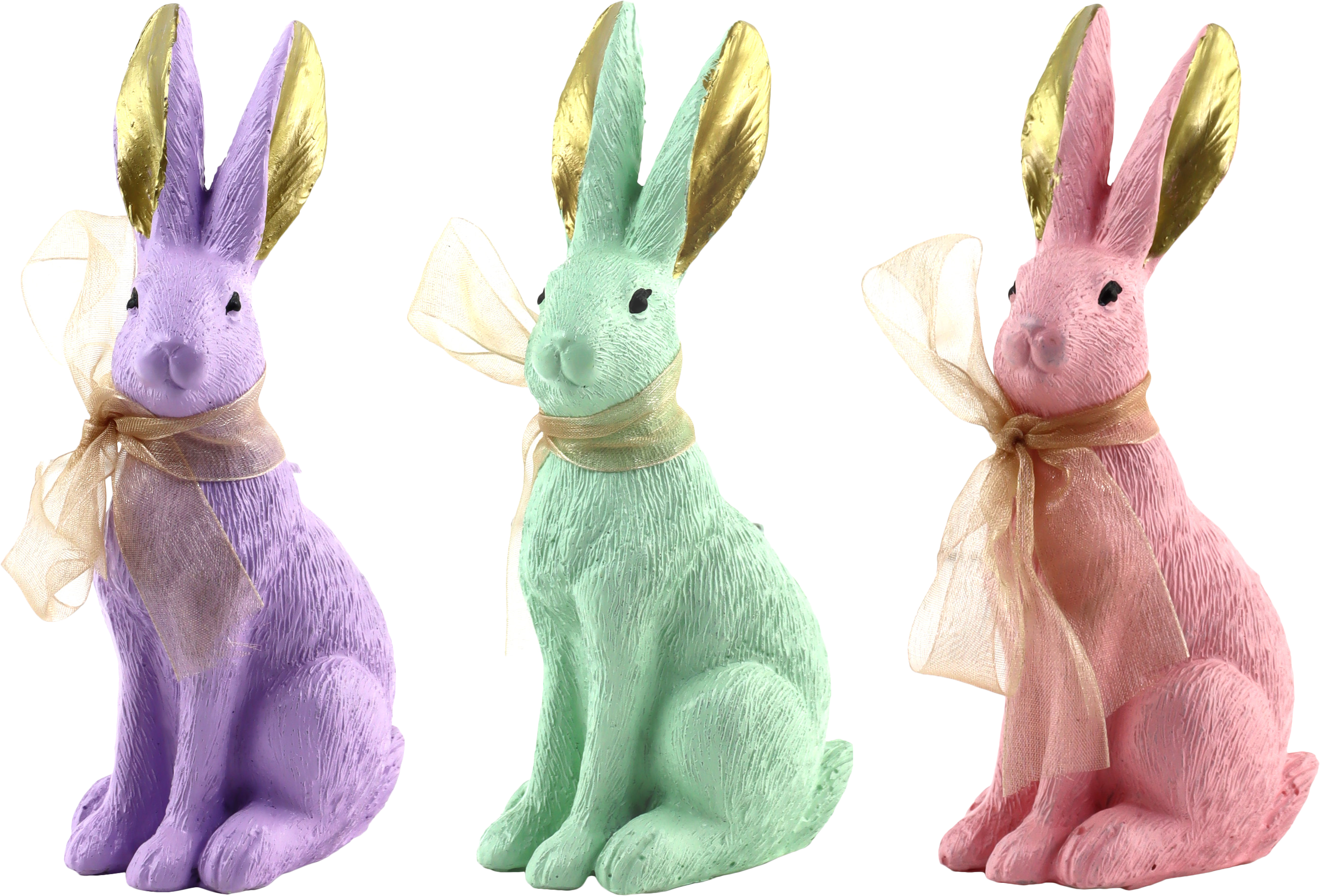 9316 HASENTRIO PASTEL BUNNIES  S/3