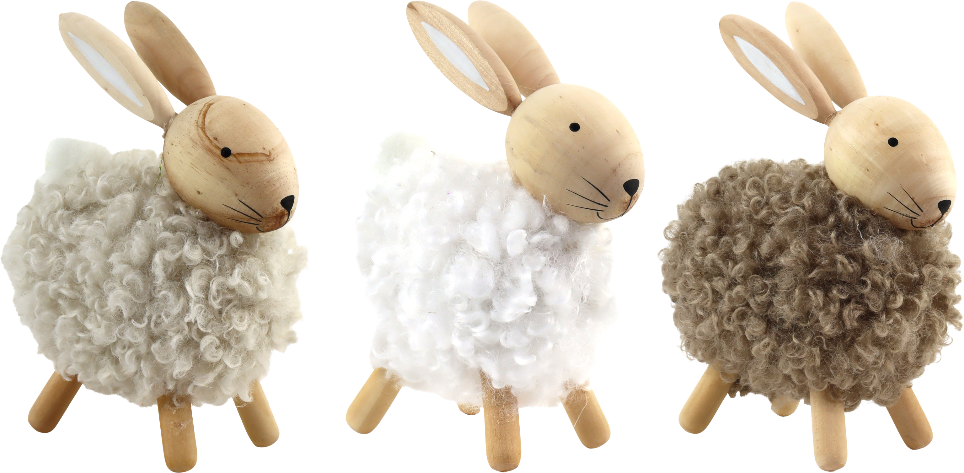 9327 HASEN WOOLY WOOD  S/3