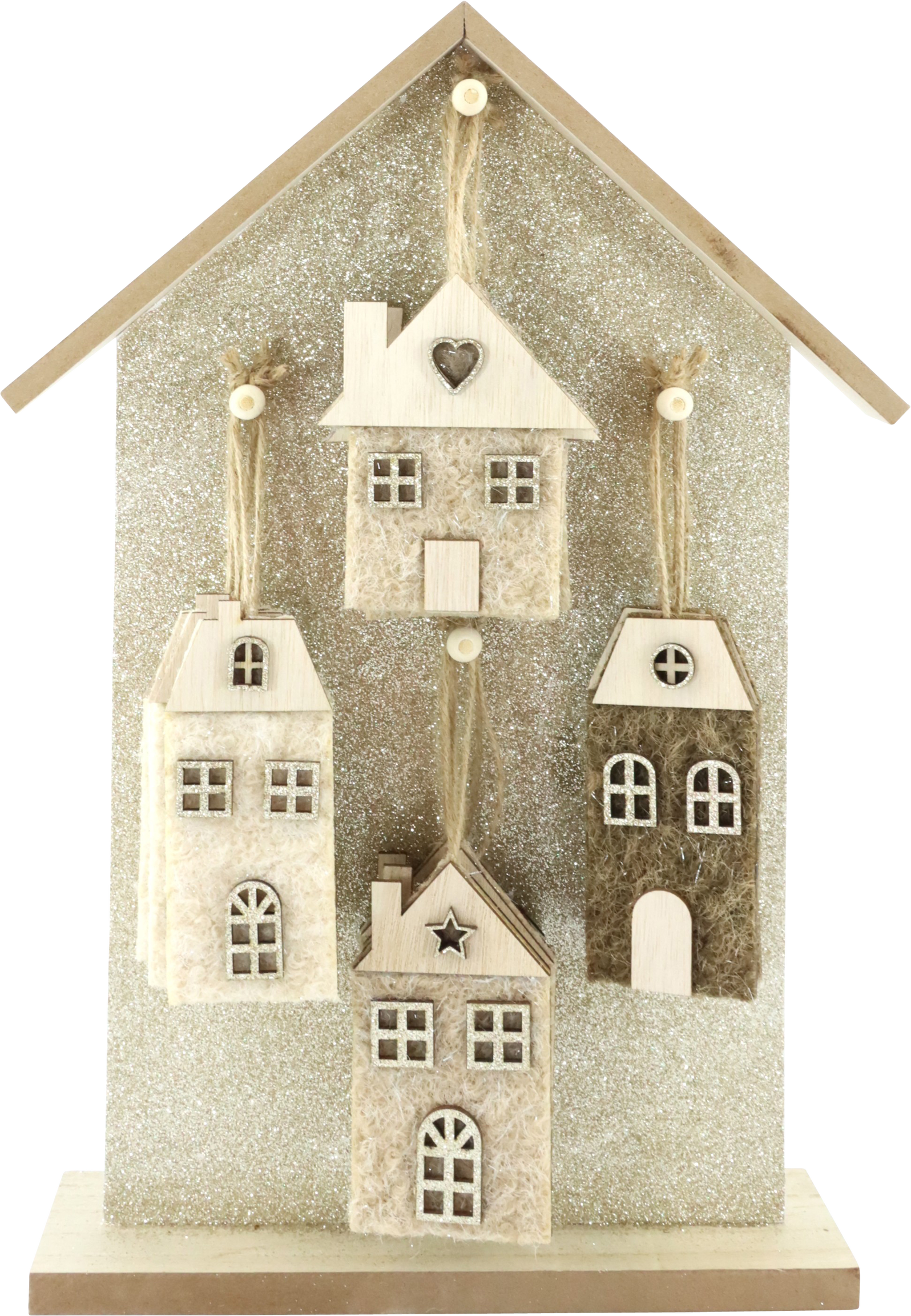 9635 DISPLAY GLITTER HOMES  S/17