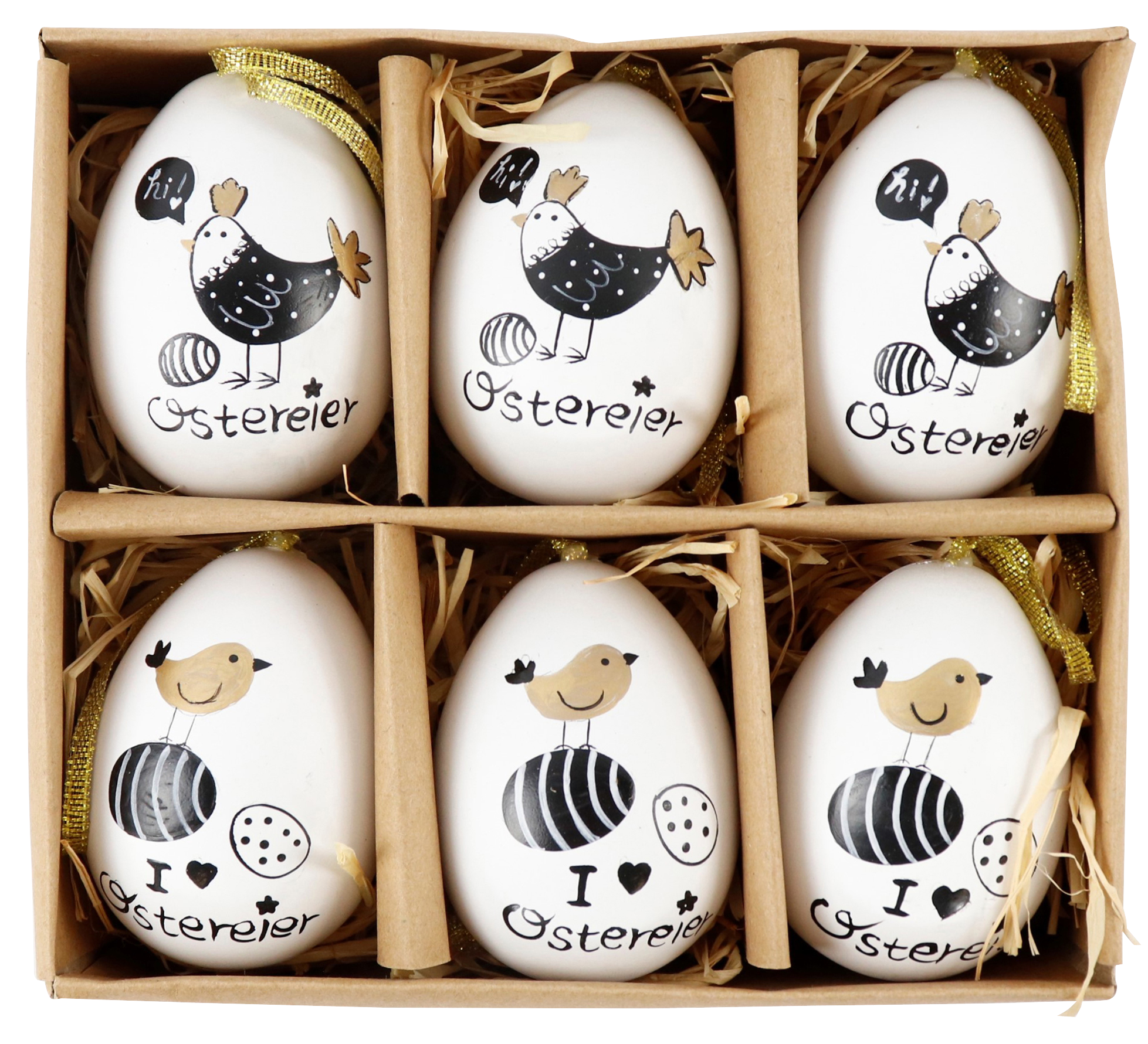 9833 EIER HAPPY EASTER  S/6